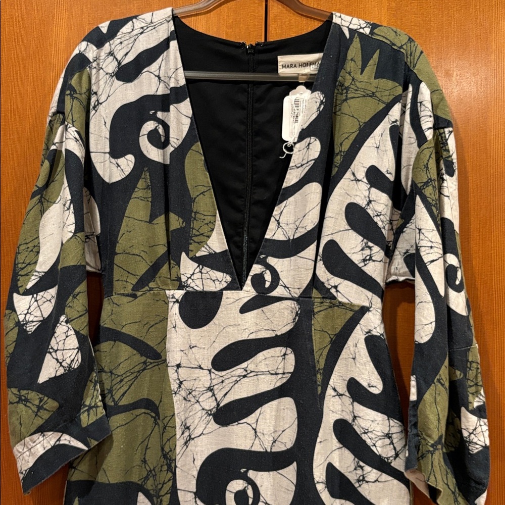 Mara Hoffman Irina Plunge Neck Maxi Dress - Picture 6 of 8